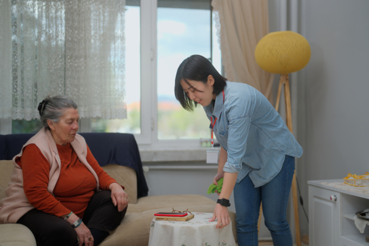 Light housekeeping in caregiving