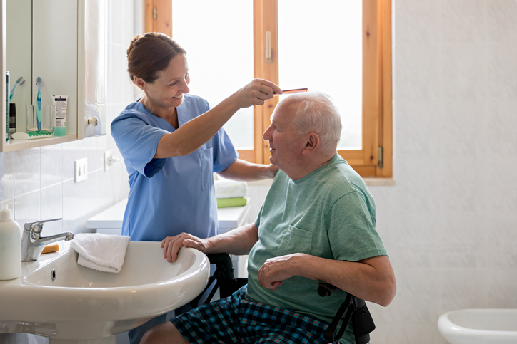 Personal care at home in caregiving